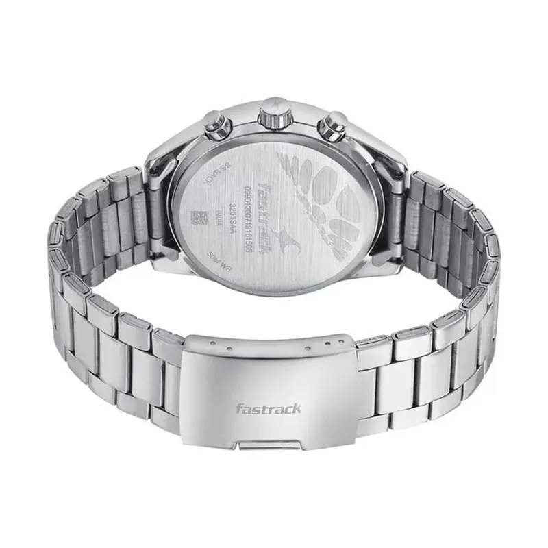 Fastrack HUD - Space Rover Silver Men's Watch- 3201SM01